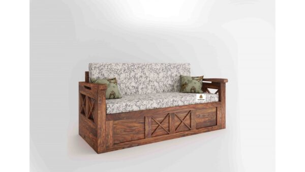 Axel Wooden Sofa Cum bed - Image 3