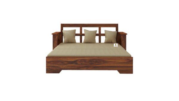 Qwerty Wooden Sofa cum Bed - Image 6