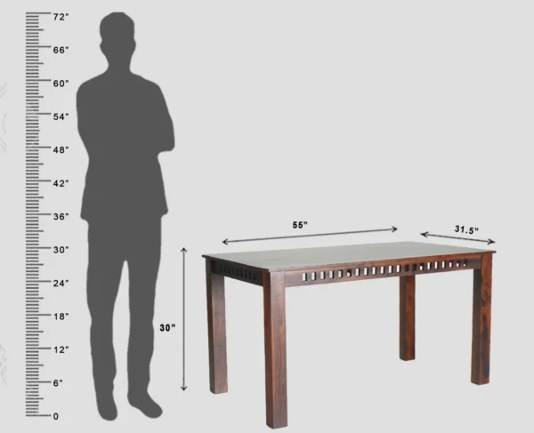 Bogus 6 Seater Dining Set with Bench - Image 3