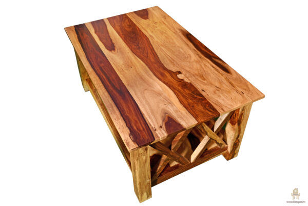 Xter Wooden Coffee Table (Natural finish) - Image 8