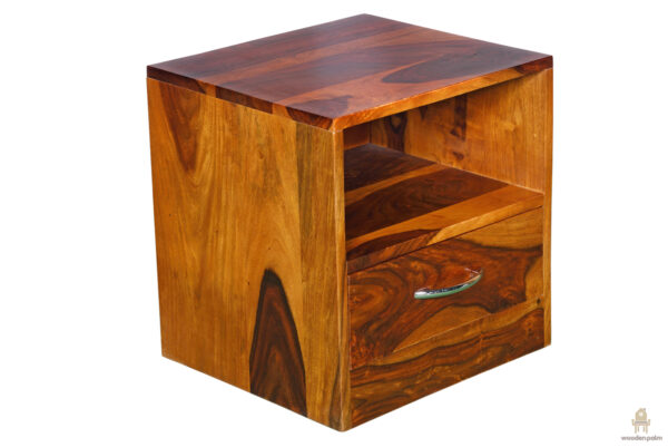 Minial wooden bedside table