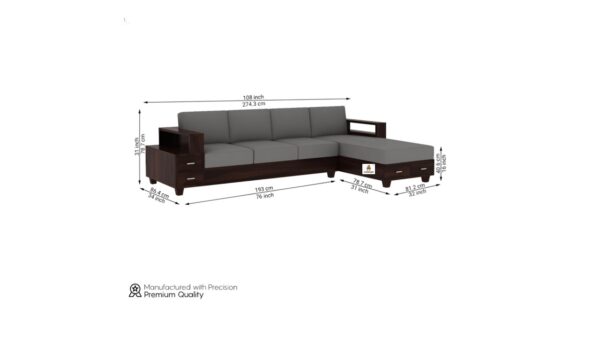 Draspa L Shape Sofa - Image 4