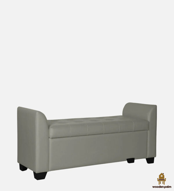 Haigs 2 seater sofa (Leatherete , Warm grey) - Image 4