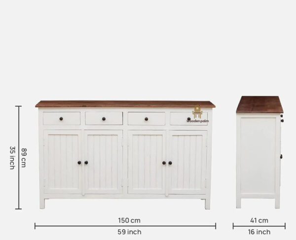 Whix Wooden Chest of Drawers (8 drawers) - Image 3