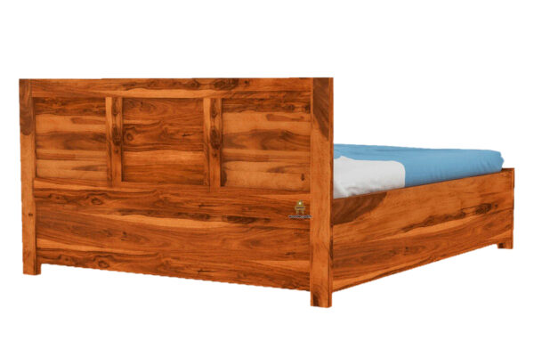 Cousla Sheesham Wood Bed With Box Storage (King Size) - Image 10