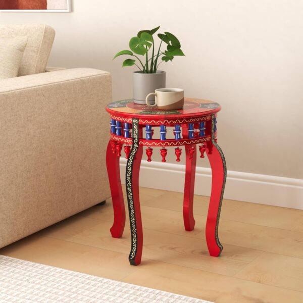 Wooden Lattoo Stool