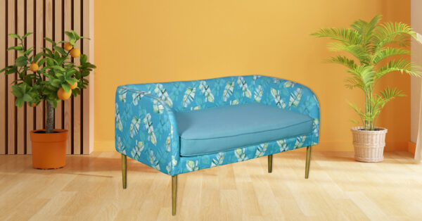 Feiri 2 seater Fabric Chaise Lounge - Image 2