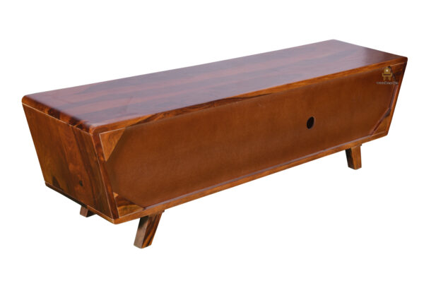 Ville Sheesham wood TV unit with drawers and storage - Image 9