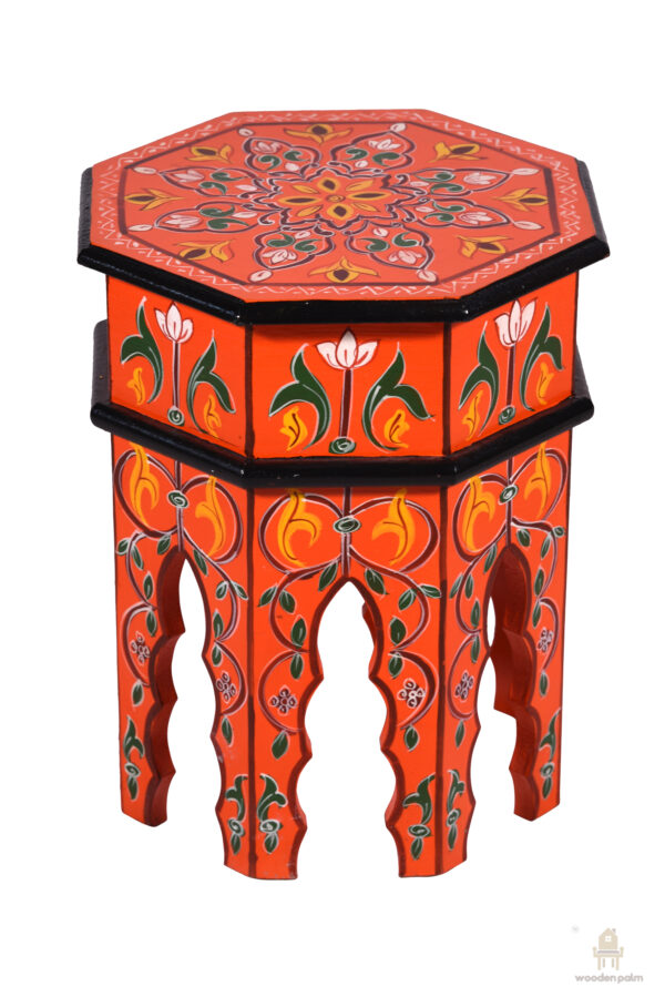 Wooden Nesting Stylish Stool - Image 2