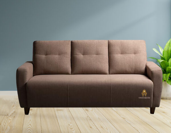 Meriam 3 seater sofa (Brown) - Image 5