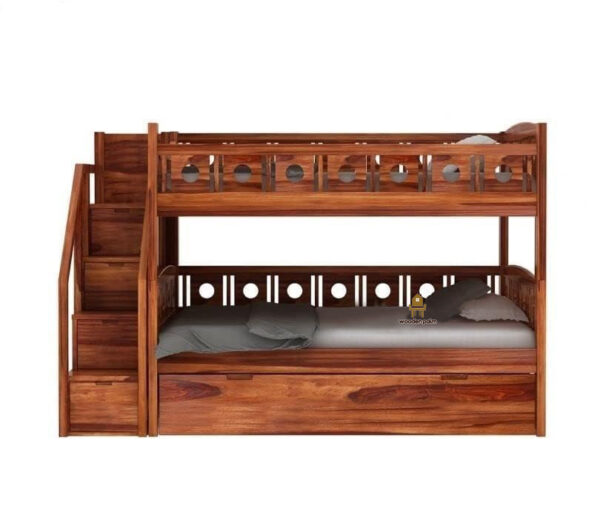 Ovasta Sheesham Wood Bunk Bed With Box Storage - Image 5