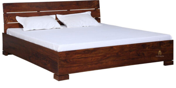 Pattas Sheesham Wood Bed With Box Storage (Queen Size) - Image 4