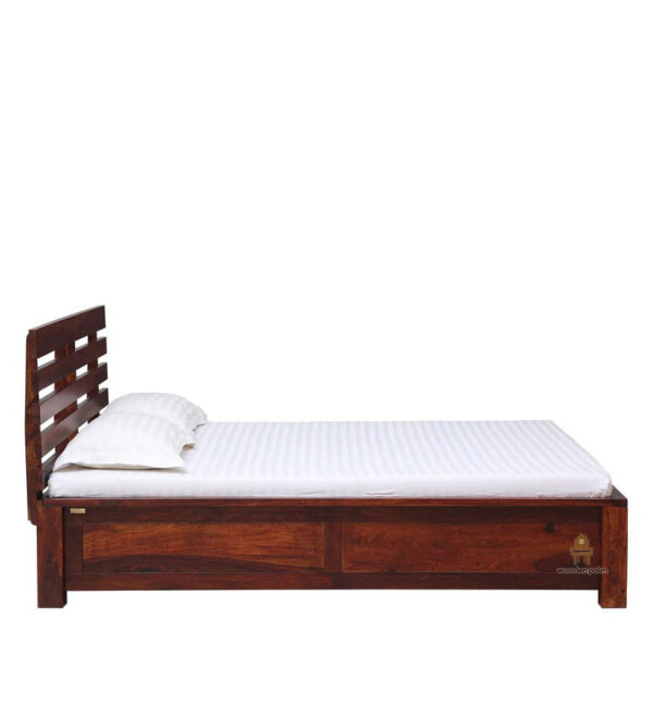 Pattas-thin Sheesham Wood Bed With Box Storage (King Size) - Image 8