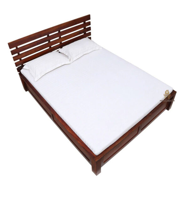 Pattas-thin Sheesham Wood Bed With Box Storage (King Size) - Image 9