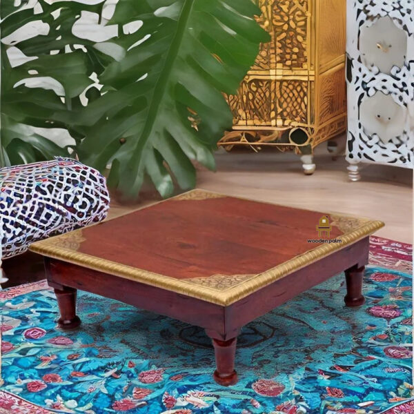 Wooden Corner Brass Bajot