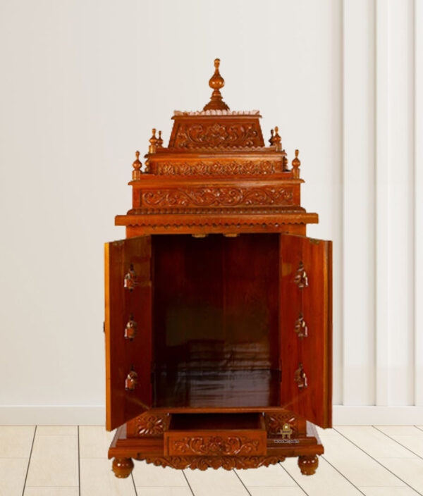 Omcave Teak wood Home Temple - Image 2