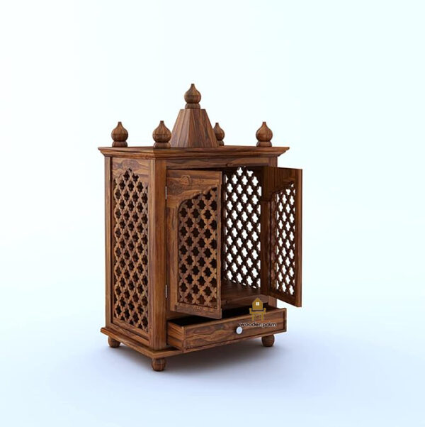 Jali Home Temple (Honey oak Finish) - Image 4