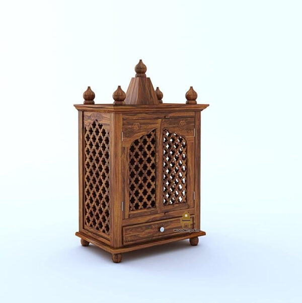 Jali Home Temple (Honey oak Finish) - Image 8