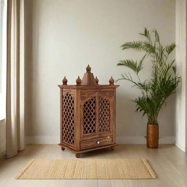 Jali Home Temple (Honey oak Finish) - Image 2