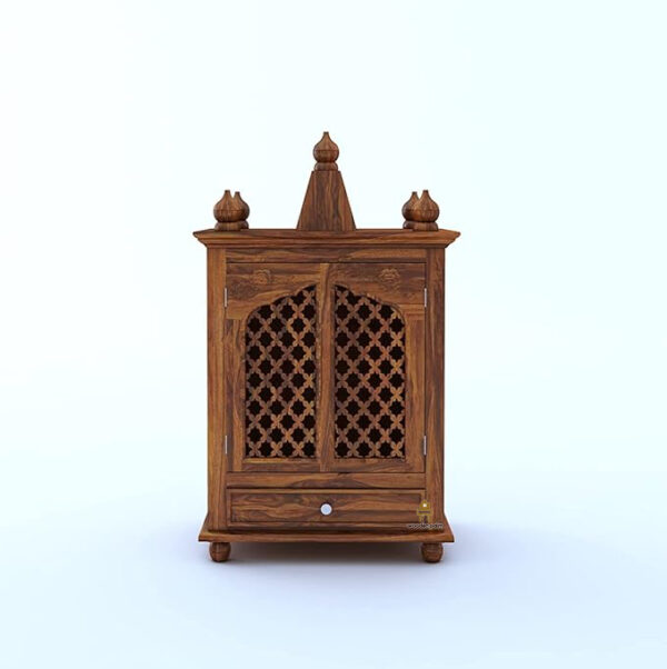 Jali Home Temple (Honey oak Finish) - Image 3