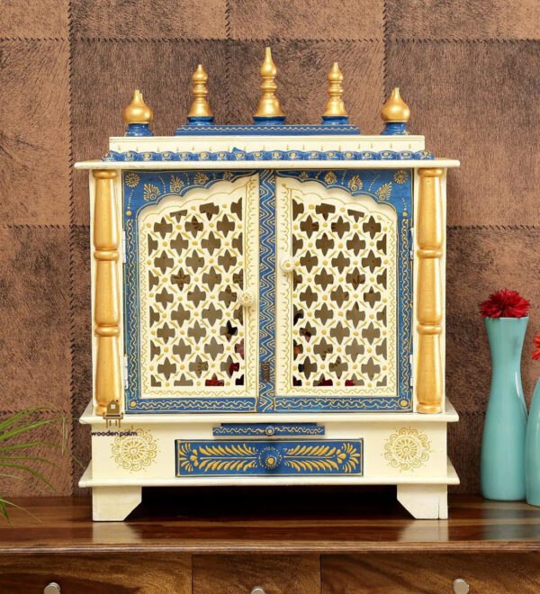 Multi Blue Wooden Home Temple - Image 7