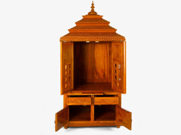 Pure Handicraft Teak wood Home Temple - Image 2