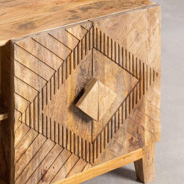 Trivia Mango wood TV unit with drawers and storage - Image 4