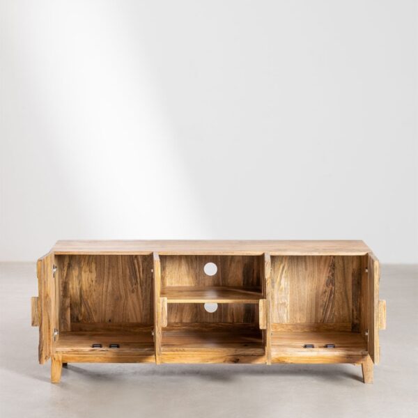 Trivia Mango wood TV unit with drawers and storage - Image 8