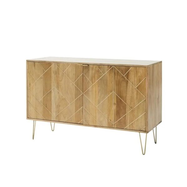Tino 2-door sideboard in solid mango wood - Image 4