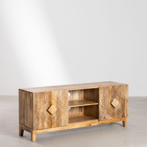 Trivia Mango wood TV unit with drawers and storage - Image 7