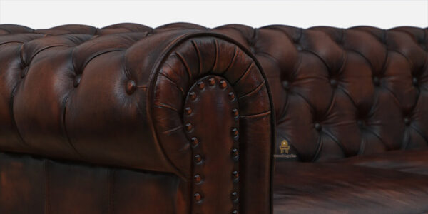 Buttock 3 Seater Leather Sofa - Image 2