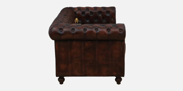 Buttock 1 Seater Leather Sofa - Image 2